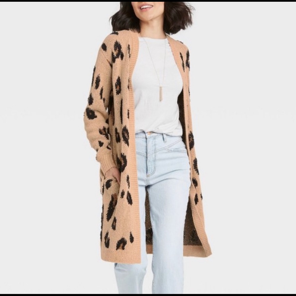 Knox Rose Leopard Sweater Size M